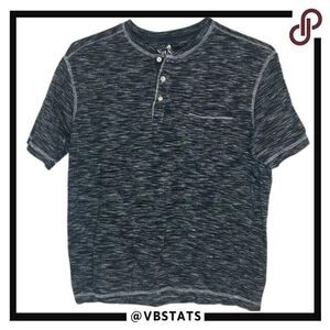 ‎Small Nat Nast Heather Charcoal SS Henley